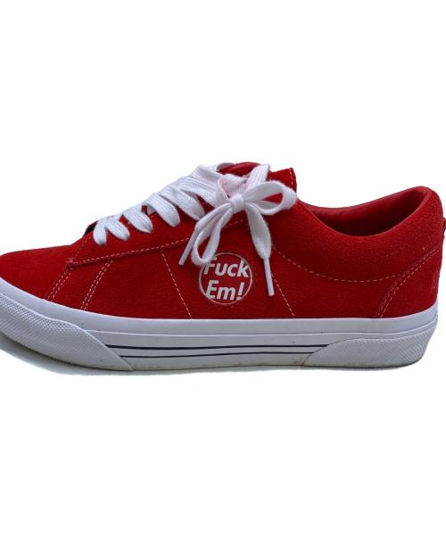 VANS（ヴァンズ）VANS (ヴァンズ) SUPREME (シュプリーム) スニーカー レッド×ホワイト サイズ:28の古着・服飾アイテム