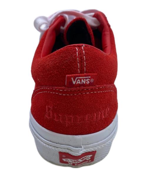VANS（ヴァンズ）VANS (ヴァンズ) SUPREME (シュプリーム) スニーカー レッド×ホワイト サイズ:28の古着・服飾アイテム
