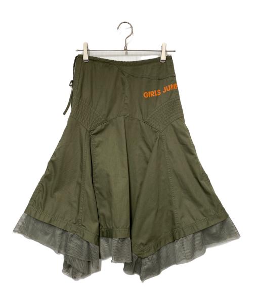 Hysteric Glamour（ヒステリックグラマー）Hysteric Glamour (ヒステリックグラマー) Hysteric Glamour　フレアスカート カーキ サイズ:Sの古着・服飾アイテム