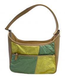 HUNTING WORLD（ハンティングワールド）の古着「ワンショルダーバッグ」｜ベージュ×グリーン×イエロー