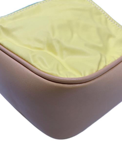 HUNTING WORLD（ハンティングワールド）HUNTING WORLD (ハンティングワールド) ワンショルダーバッグ ベージュ×グリーン×イエローの古着・服飾アイテム