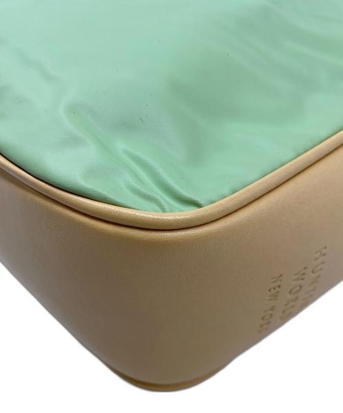 HUNTING WORLD（ハンティングワールド）HUNTING WORLD (ハンティングワールド) ワンショルダーバッグ ベージュ×グリーン×イエローの古着・服飾アイテム