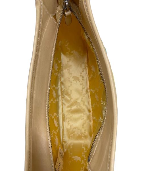 HUNTING WORLD（ハンティングワールド）HUNTING WORLD (ハンティングワールド) ワンショルダーバッグ ベージュ×グリーン×イエローの古着・服飾アイテム