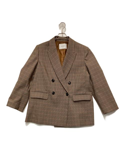 SLOBE IENA（スローブ イエナ）SLOBE IENA (スローブ イエナ) SLOBE IENA　ダブルジャケット ベージュ サイズ:SIZE 38の古着・服飾アイテム