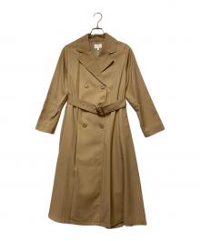 rienda（リエンダ）の古着「Big collar back lace trench」｜ベージュ