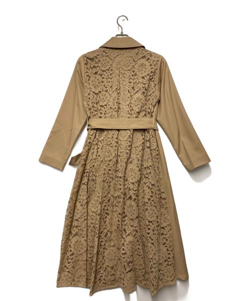 rienda（リエンダ）rienda (リエンダ) Big collar back lace trench ベージュ サイズ:S 未使用品の古着・服飾アイテム