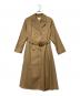 rienda（リエンダ）の古着「Big collar back lace trench」｜ベージュ