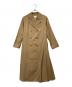 中古・古着 rienda (リエンダ) Big collar back lace trench ベージュ サイズ:S 未使用品：4000円