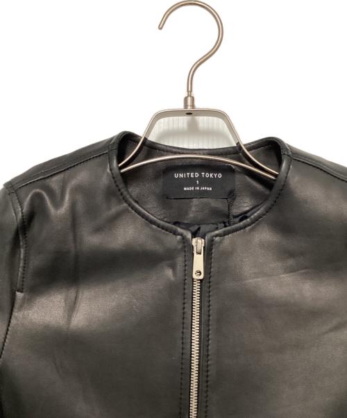UNITED TOKYO（ユナイテッドトーキョー）UNITED TOKYO (ユナイテッドトーキョー) UNITED TOKYO　レザージャケット ブラック サイズ:SIZE　1 未使用品の古着・服飾アイテム