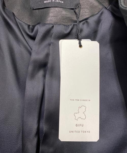 UNITED TOKYO（ユナイテッドトーキョー）UNITED TOKYO (ユナイテッドトーキョー) UNITED TOKYO　レザージャケット ブラック サイズ:SIZE　1 未使用品の古着・服飾アイテム