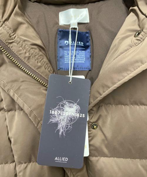 rienda（リエンダ）rienda (リエンダ) rienda　Faux FurミディライトダウンCT ブラウン サイズ:S 未使用品の古着・服飾アイテム