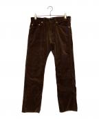 A BATHING APEアベイシングエイプ）の古着「A BATHING APE　コーデュロイパンツ」｜ブラウン