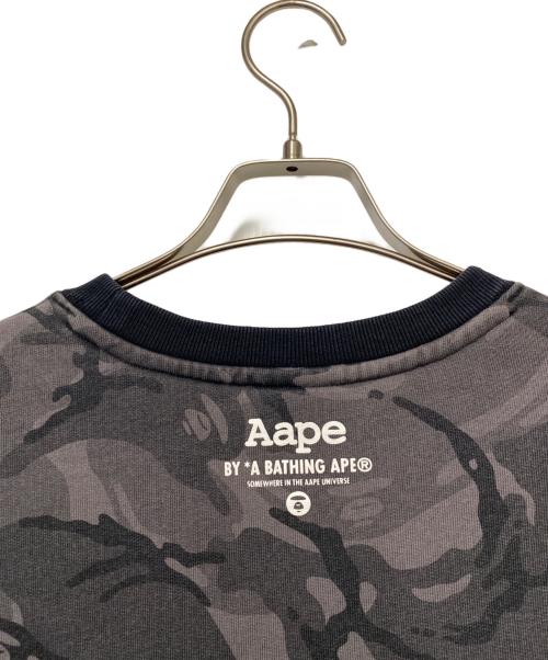A BATHING APE（アベイシングエイプ）A BATHING APE (アベイシングエイプ) スウェット グレー×ブラック サイズ:Lの古着・服飾アイテム