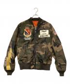 AVIREXアヴィレックス）の古着「MA-1ジャケット」｜オリーブ