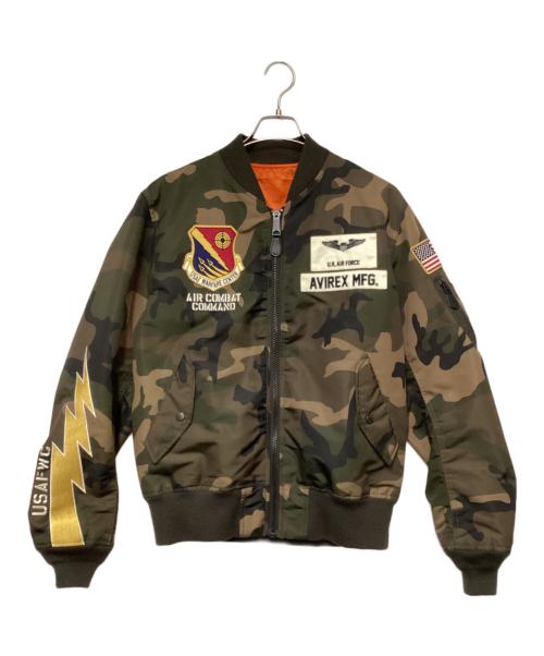 AVIREX（アヴィレックス）AVIREX (アヴィレックス) MA-1ジャケット オリーブ サイズ:Lの古着・服飾アイテム