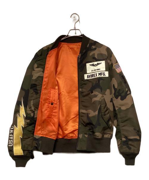 AVIREX（アヴィレックス）AVIREX (アヴィレックス) MA-1ジャケット オリーブ サイズ:Lの古着・服飾アイテム