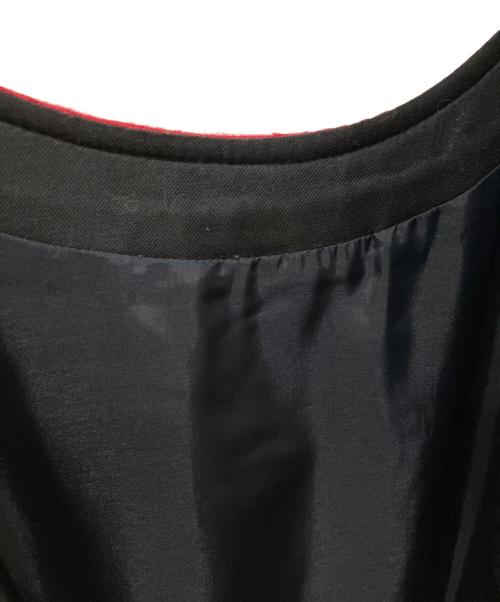 BURBERRY BLUE LABEL（バーバリー ブルー レーベル）BURBERRY BLUE LABEL (バーバリー ブルー レーベル) 半袖ワンピース レッド×ブラック サイズ:38の古着・服飾アイテム
