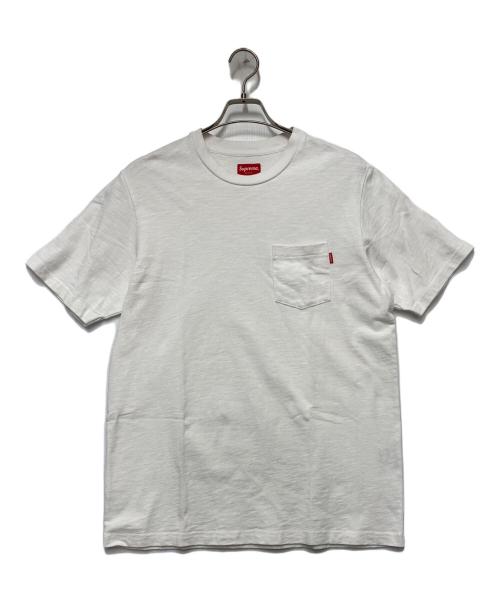 SUPREME（シュプリーム）Supreme (シュプリーム) ポケットカットソー ホワイト サイズ:Mの古着・服飾アイテム