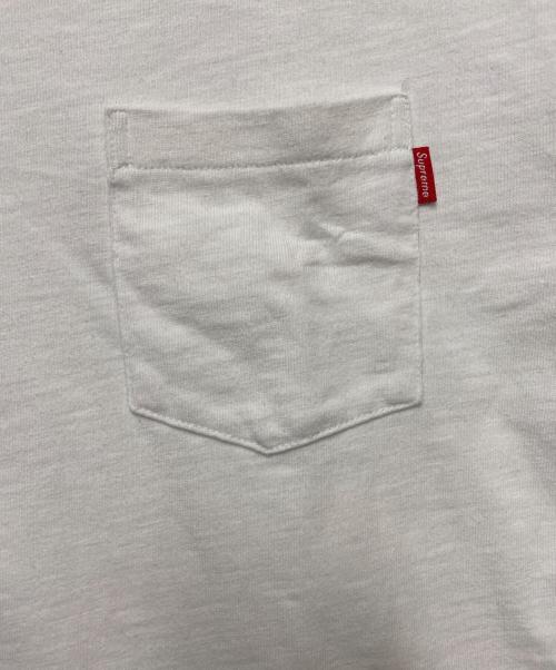 SUPREME（シュプリーム）Supreme (シュプリーム) ポケットカットソー ホワイト サイズ:Mの古着・服飾アイテム