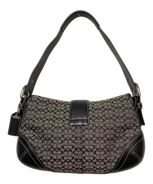 COACH（コーチ）COACH (コーチ) ワンショルダーバッグ ブラック×グレーの古着・服飾アイテム