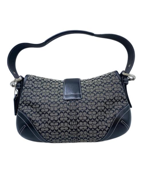 COACH（コーチ）COACH (コーチ) ワンショルダーバッグ ブラック×グレーの古着・服飾アイテム