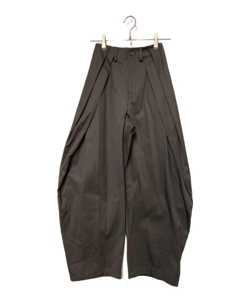 ASTRAET（アストラット）ASTRAET (アストラット) コットンギャバ2タックテーパードパンツ ダークグレー サイズ:00の古着・服飾アイテム