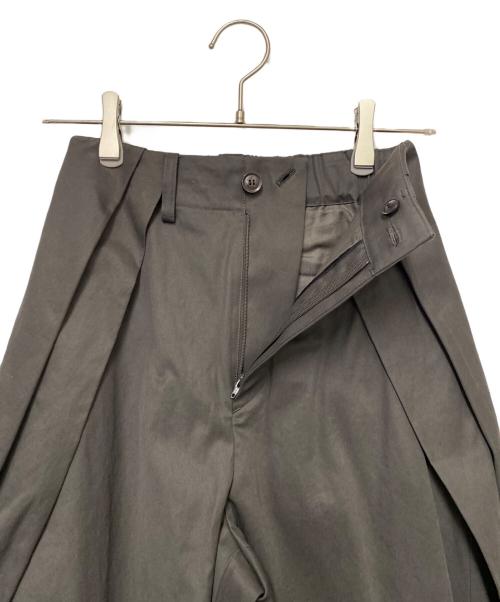 ASTRAET（アストラット）ASTRAET (アストラット) コットンギャバ2タックテーパードパンツ ダークグレー サイズ:00の古着・服飾アイテム