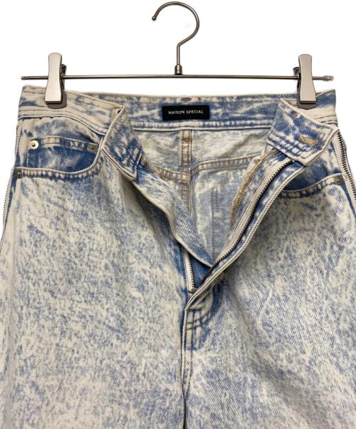 MAISON SPECIAL（メゾンスペシャル）MAISON SPECIAL (メゾンスペシャル) Side Long Zip Denim インディゴ サイズ:38の古着・服飾アイテム