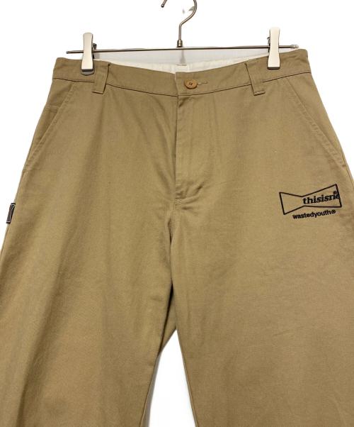 thisisneverthat（ディスイズネバーザット）thisisneverthat (ディスイズネバーザット) ワークパンツ カーキ サイズ:Sの古着・服飾アイテム