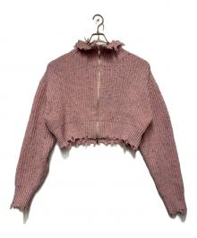 MAISON SPECIAL（メゾンスペシャル）の古着「MAISON SPECIAL　厚手ニット」｜ピンク