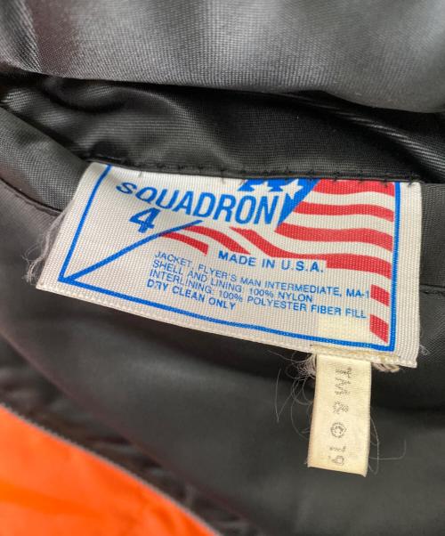 SQUARDRON（スクワドロン）SQUARDRON (スクワドロン) MA-1ジャケット ブラック サイズ:Lの古着・服飾アイテム