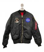 ALPHA INDUSTRIESアルファインダストリーズ）の古着「フライトジャケット」｜ブラック
