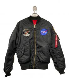 ALPHA INDUSTRIES（アルファインダストリーズ）の古着「フライトジャケット」｜ブラック