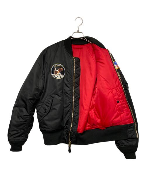 ALPHA INDUSTRIES（アルファインダストリーズ）ALPHA INDUSTRIES (アルファインダストリーズ) フライトジャケット ブラック サイズ:XLの古着・服飾アイテム