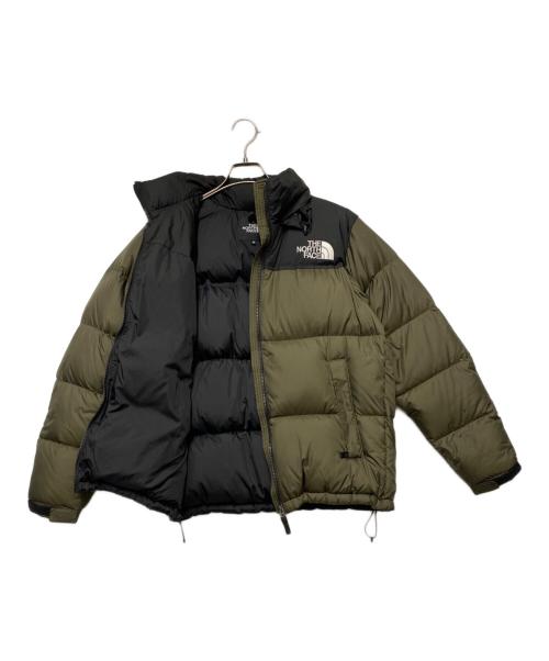 THE NORTH FACE（ザ ノース フェイス）THE NORTH FACE (ザ ノース フェイス) THE NORTH FACE　ダウンジャケット カーキ×ブラック サイズ:Mの古着・服飾アイテム