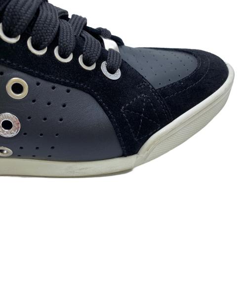 JIMMY CHOO（ジミーチュウ）JIMMY CHOO (ジミーチュウ) ミドルカットスニーカー ブラック サイズ:41の古着・服飾アイテム