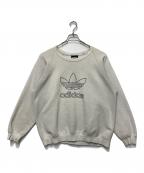 adidasアディダス）の古着「adidas クルーネックスウェット」｜グレー