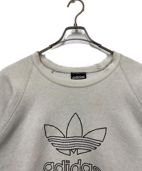 adidas（アディダス）adidas (アディダス) adidas クルーネックスウェット グレー サイズ:Mの古着・服飾アイテム