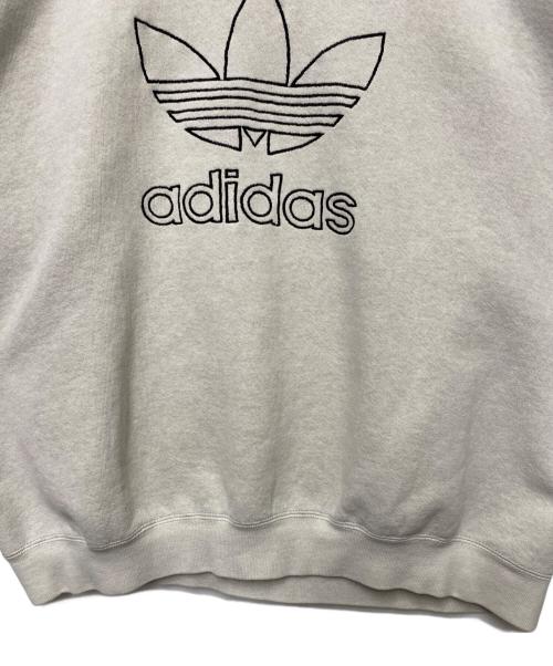 adidas（アディダス）adidas (アディダス) adidas クルーネックスウェット グレー サイズ:Mの古着・服飾アイテム