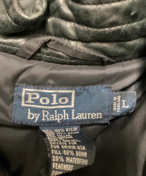 POLO RALPH LAUREN（ポロ・ラルフローレン）POLO RALPH LAUREN (ポロ・ラルフローレン) POLO RALPH LAUREN　ダウンボンバージャケット ブラック サイズ:Lの古着・服飾アイテム