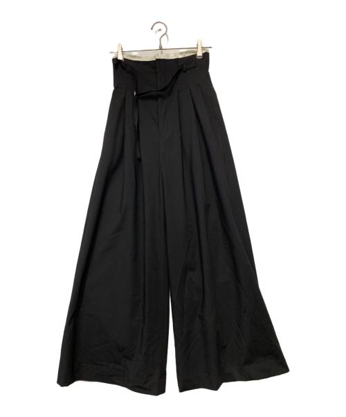 MAISON SPECIAL（メゾンスペシャル）MAISON SPECIAL (メゾンスペシャル) ハイウエストパンツ ブラック サイズ:W36の古着・服飾アイテム