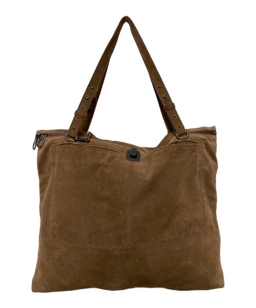 BOTTEGA VENETA（ボッテガベネタ）BOTTEGA VENETA (ボッテガベネタ) BOTTEGA VENETA　スエードキートートバッグ ブラウンの古着・服飾アイテム