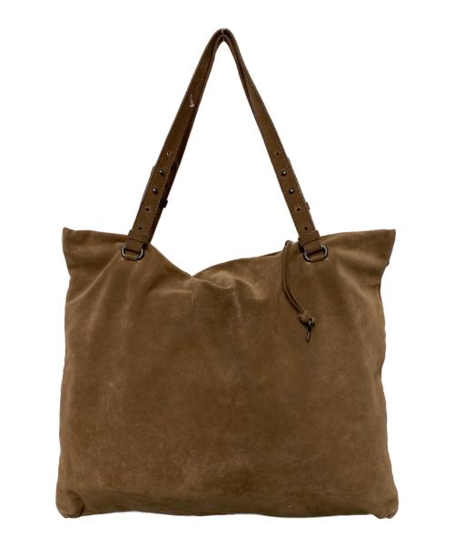 BOTTEGA VENETA（ボッテガベネタ）BOTTEGA VENETA (ボッテガベネタ) BOTTEGA VENETA　スエードキートートバッグ ブラウンの古着・服飾アイテム