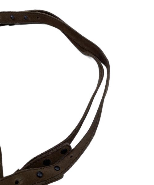 BOTTEGA VENETA（ボッテガベネタ）BOTTEGA VENETA (ボッテガベネタ) BOTTEGA VENETA　スエードキートートバッグ ブラウンの古着・服飾アイテム
