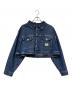 Calvin Klein（カルバンクライン）の古着「Calvin Klein　ボクシークロップドデニムジャケット」｜インディゴ