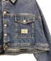中古・古着 Calvin Klein (カルバンクライン) Calvin Klein　ボクシークロップドデニムジャケット インディゴ サイズ:S 未使用品：12000円
