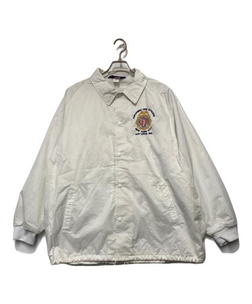 ASW JACKTS（アメリカンスピリットウェア ジャケット）ASW JACKTS (アメリカンスピリットウェア ジャケット) ASW JACKETS　コーチジャケット ホワイト サイズ:Lの古着・服飾アイテム