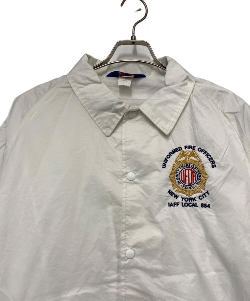 ASW JACKTS（アメリカンスピリットウェア ジャケット）ASW JACKTS (アメリカンスピリットウェア ジャケット) ASW JACKETS　コーチジャケット ホワイト サイズ:Lの古着・服飾アイテム