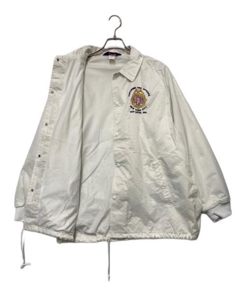 ASW JACKTS（アメリカンスピリットウェア ジャケット）ASW JACKTS (アメリカンスピリットウェア ジャケット) ASW JACKETS　コーチジャケット ホワイト サイズ:Lの古着・服飾アイテム