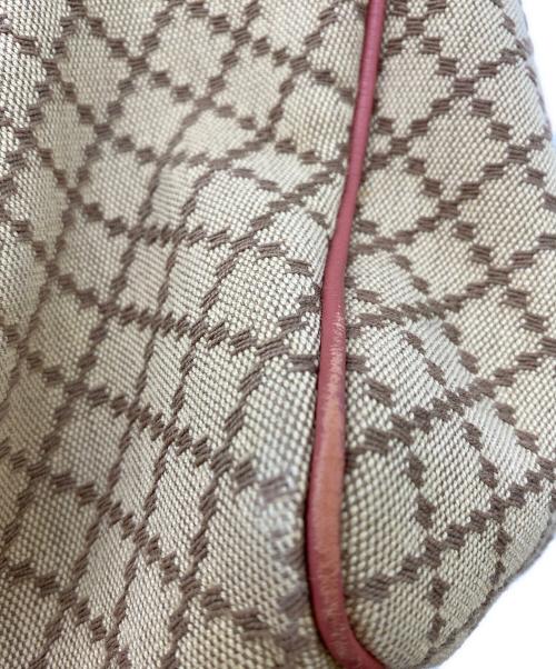 GUCCI（グッチ）GUCCI (グッチ) ハンドバッグ ブラウン×ピンクの古着・服飾アイテム